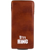 RING SPORT Tarcza do Kopnięć Prosta Skórzana Brązowa 75 x 35 cm