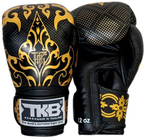 TOP KING Rękawice Bokserskie KANOK Czarno-Złote