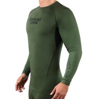 GROUND GAME Rashguard MMA Athletic Khaki