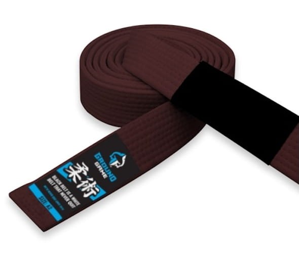 GROUND GAME Pas do BJJ Jiu Jitsu Brązowy