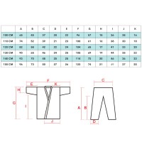 BELTOR Kimono Karate Shinkyokushin JUNIOR z Haftem na Nogawce Dziecięce 8oz