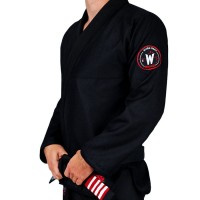 GROUND GAME Kimono do BJJ Wizard Czarne (250g)