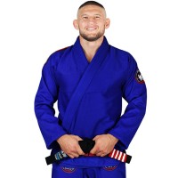 GROUND GAME Kimono do BJJ Wizard Niebieskie (250g)