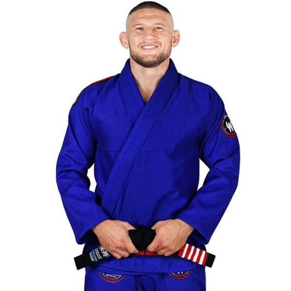 GROUND GAME Kimono do BJJ Wizard Niebieskie (250g)