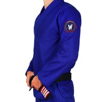 GROUND GAME Kimono do BJJ Wizard Niebieskie (250g)