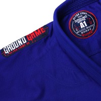 GROUND GAME Kimono do BJJ Wizard Niebieskie (250g)