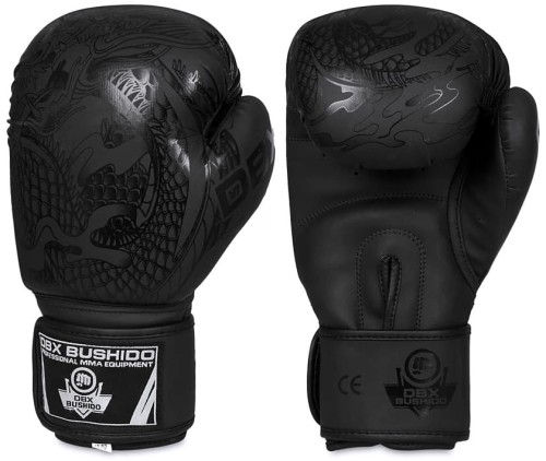 BUSHIDO Rękawice Bokserskie BLACK DRAGON