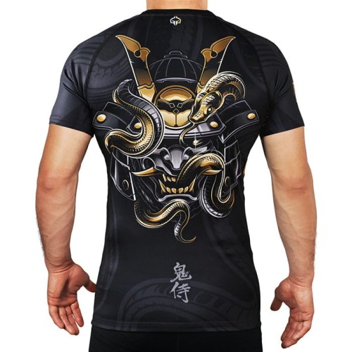 GROUND GAME Rashguard MMA Oni Samurai Krótki Rękaw