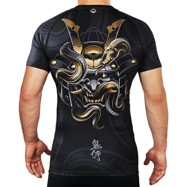 GROUND GAME Rashguard MMA Oni Samurai