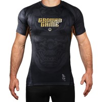 GROUND GAME Rashguard MMA Oni Samurai