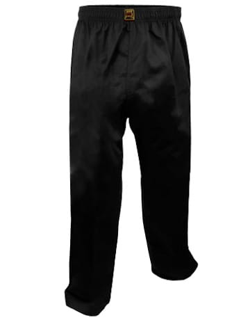 BUSHI Spodnie od Kimona Karate na Gumkę i Sznurek Czarne Dziecięce