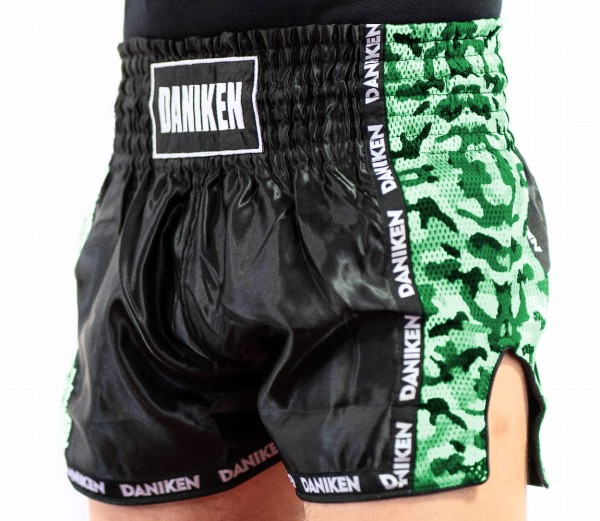 DANIKEN Spodenki do Kickboxingu / Muay Thai SPECIAL CAMO Zielone