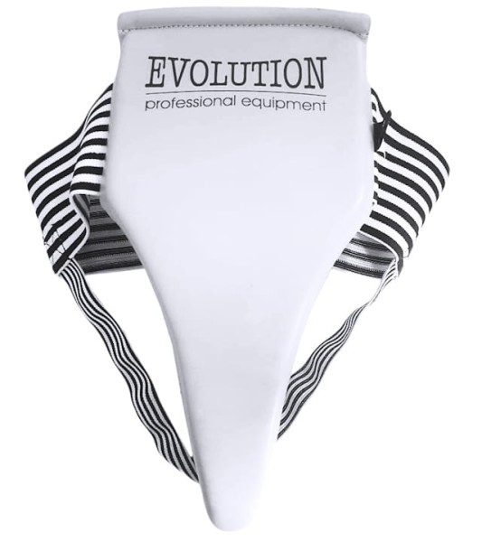 EVOLUTION Suspensor Ochraniacz Krocza Damski do Karate / Taekwondo Biały