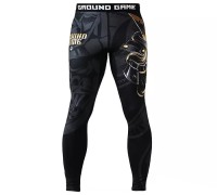 GROUND GAME Legginsy MMA Męskie Oni Samurai