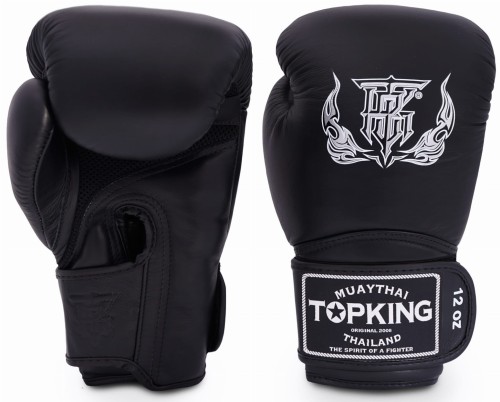 TOP KING Rękawice Bokserskie Super Air TKBGSA Czarne