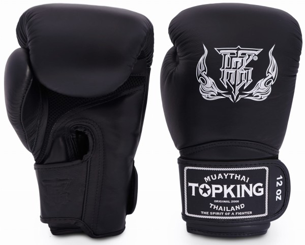 TOP KING Rękawice Bokserskie Super Air TKBGSA Czarne