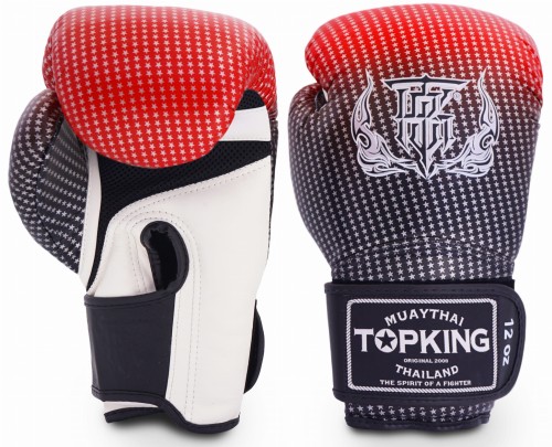 TOP KING Rękawice Bokserskie Super Star Air Czerwone