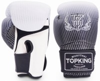 TOP KING Rękawice Bokserskie Super Star Air Srebrne