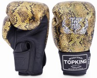 TOP KING Rękawice Bokserskie Snake Skin Złote
