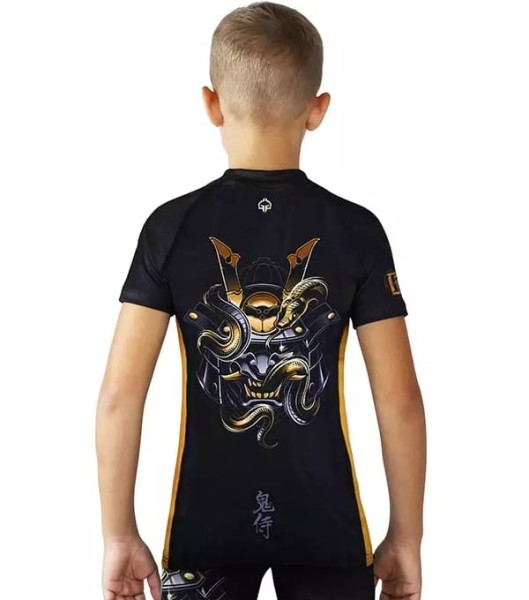 GROUND GAME Rashguard MMA Dziecięcy Oni Samurai