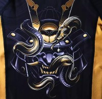 GROUND GAME Rashguard MMA Dziecięcy Oni Samurai