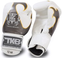 TOP KING Rękawice Bokserskie Empower Creativity Biało-Srebrne