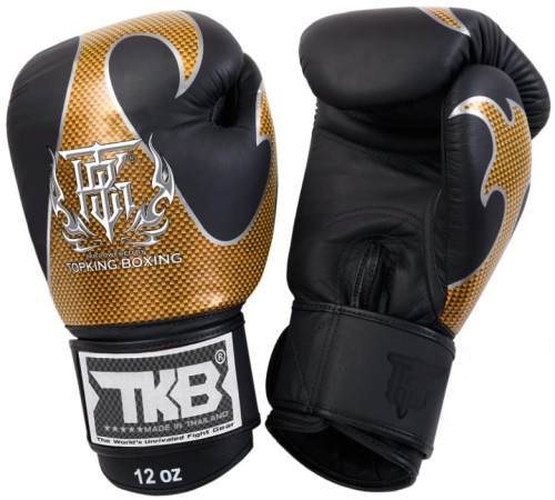 TOP KING Rękawice Bokserskie Empower Creativity Czarno-Złote