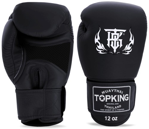 TOP KING Rękawice Bokserskie Air TKBGAV Czarne