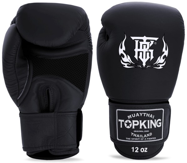 TOP KING Rękawice Bokserskie Air TKBGAV Czarne