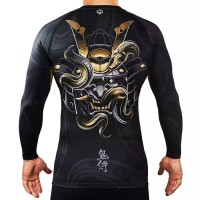 GROUND GAME Rashguard MMA Oni Samurai