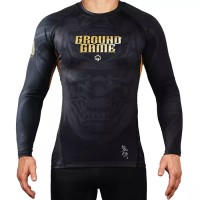 GROUND GAME Rashguard MMA Oni Samurai