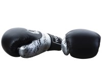 TOP KING Rękawice Bokserskie Power Snake TKBGPW Czarno-Srebrne