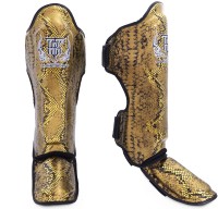 TOP KING Ochraniacze Piszczeli i Stopy Snake Skin Złote