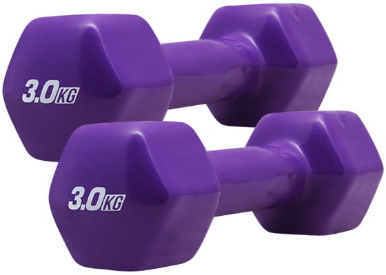 PLATINUM FITNESS Hantelki Żeliwne w Osłonie Winylowej 2x 3kg