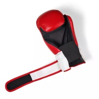 GROUND GAME Rękawice Otwarte do Taekwondo ITF Czerwone