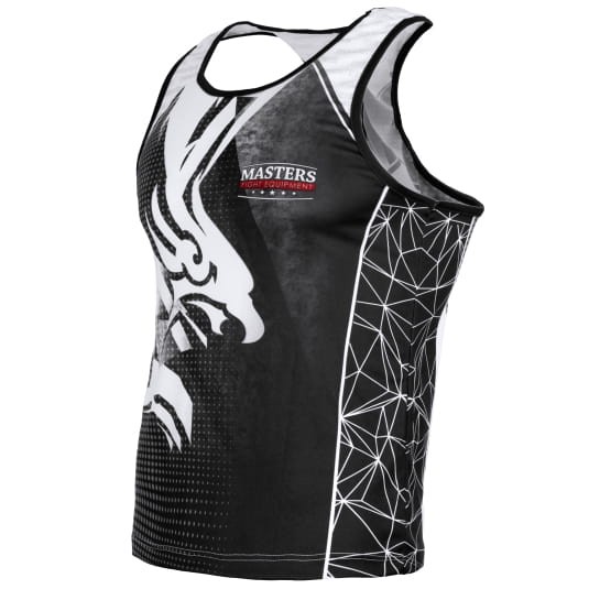 MASTERS Koszulka Bokserska PATRIOTIC EAGLE Czarna