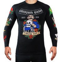 GROUND GAME Rashguard MMA Oldschool