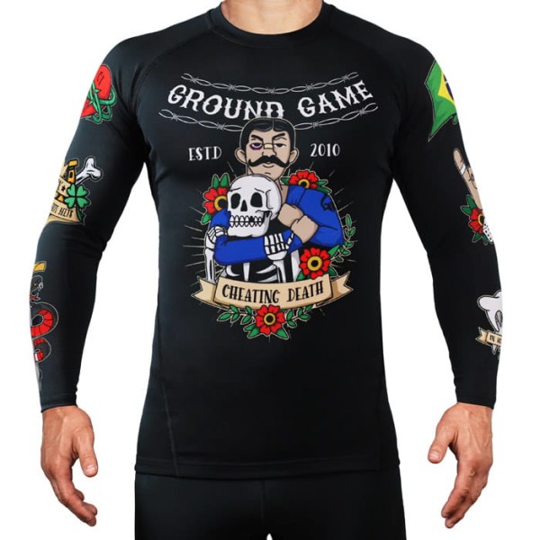 GROUND GAME Rashguard MMA Oldschool