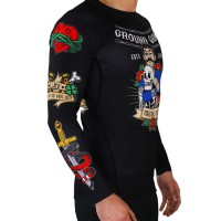 GROUND GAME Rashguard MMA Oldschool