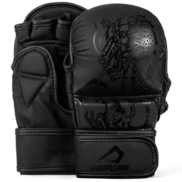 OVERLORD Rękawice MMA / Krav Maga Sparingowe LEGEND Czarne