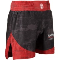 MASTERS Spodenki do Kickboxingu / Kick Lightu Czarno-Czerwone