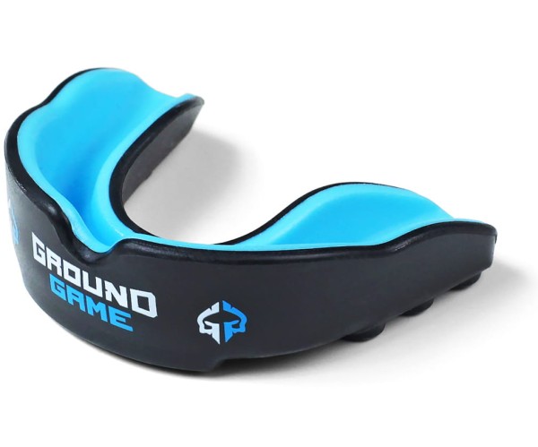 GROUND GAME Ochraniacz na Zęby Żelowy LOGO Czarno-Niebieski