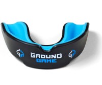 GROUND GAME Ochraniacz na Zęby Żelowy LOGO Czarno-Niebieski