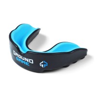 GROUND GAME Ochraniacz na Zęby Żelowy dla Dzieci KIDS Czarno-Niebieski