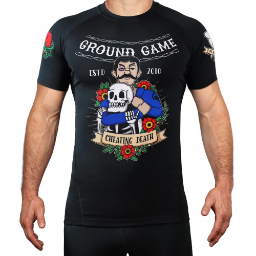 GROUND GAME Rashguard MMA Oldschool Krótki Rękaw