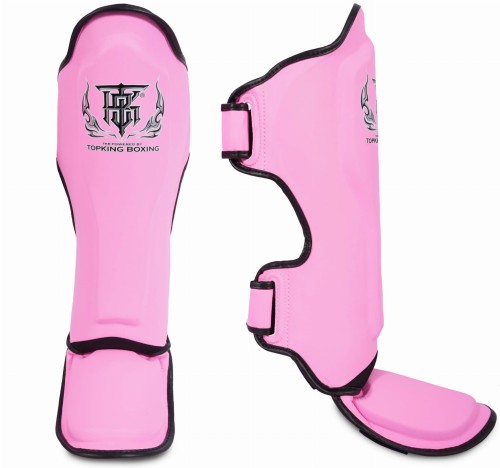 TOP KING Ochraniacze Piszczeli i Stopy Pro Różowe