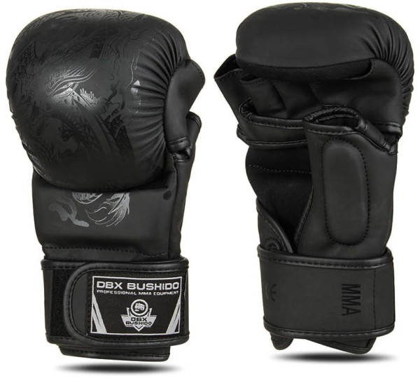 BUSHIDO Rękawice MMA / Krav Maga Sparingowe BLACK DRAGON