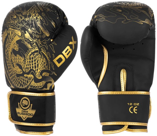 BUSHIDO Rękawice Bokserskie GOLD DRAGON