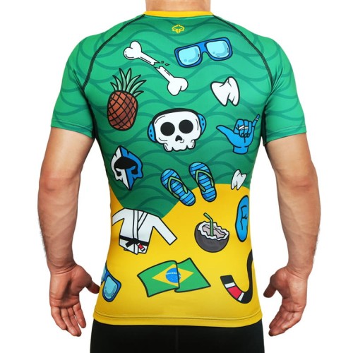 GROUND GAME Rashguard MMA Copacabana Krótki Rękaw