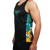 GROUND GAME Koszulka Termoaktywna Tank Top Luźny Copacabana